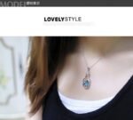 Ladies Fashion Popular Crystal Necklace Heart Love Chain Necklaces & Pendants - Image 2