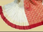 All Season Soft New Silk Katan Fabric Tangail Style without blouse piece - Image 2